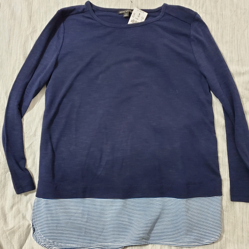 J Crew long sleeve top.